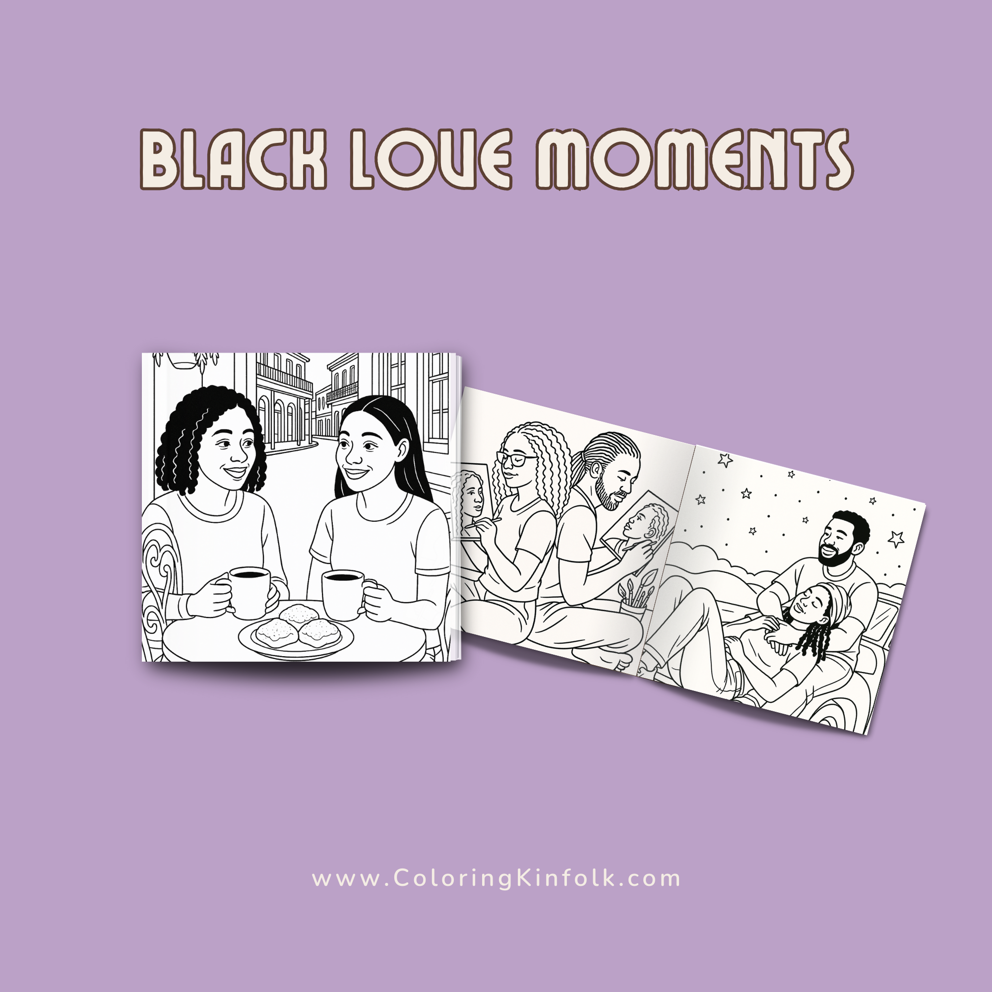 Black woman coloring for stress relief at a peaceful table.
