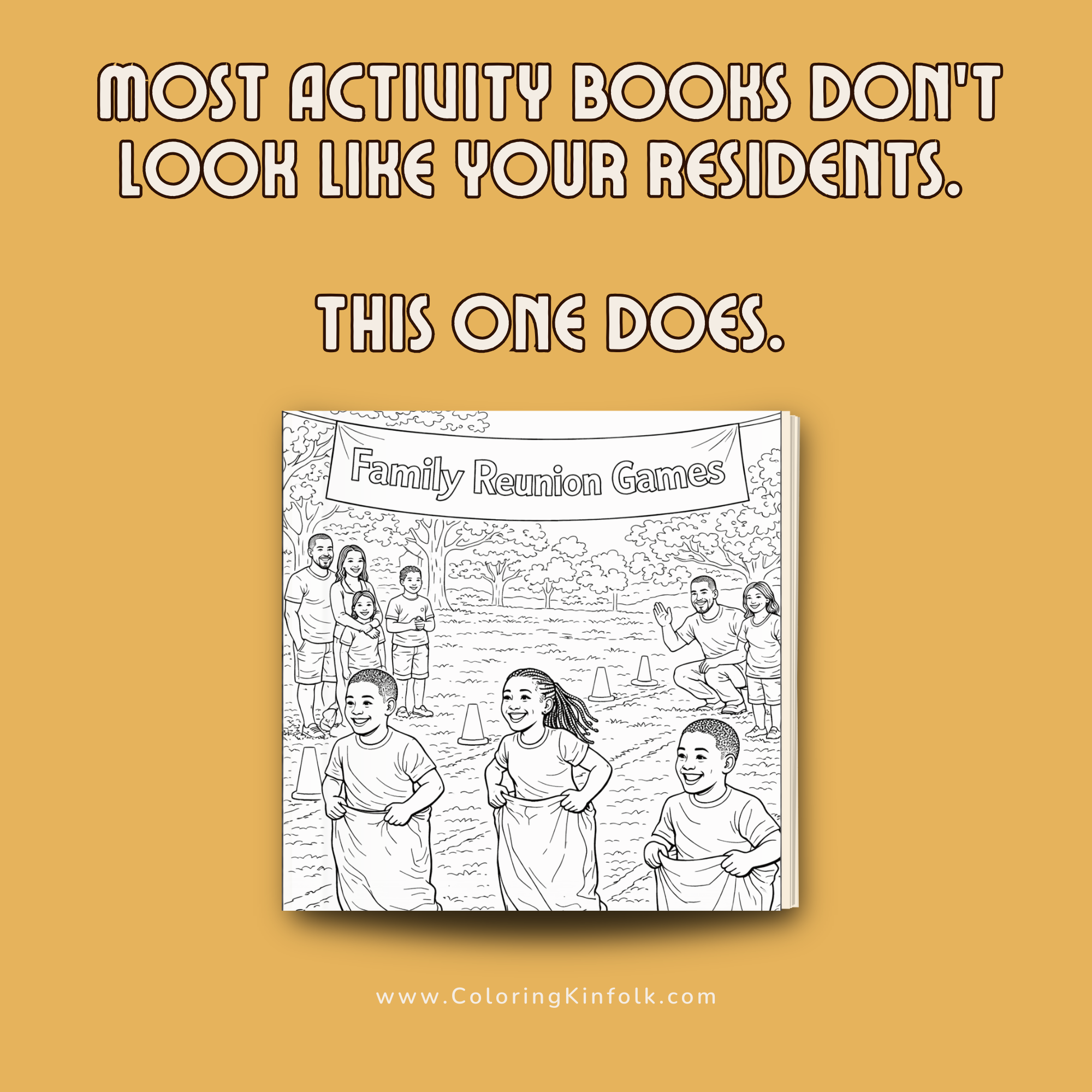 Community center family night with intergenerational coloring