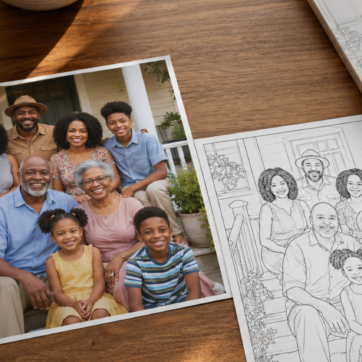Black Family Cultural Memory: Coloring Books Rooted in Black American Life