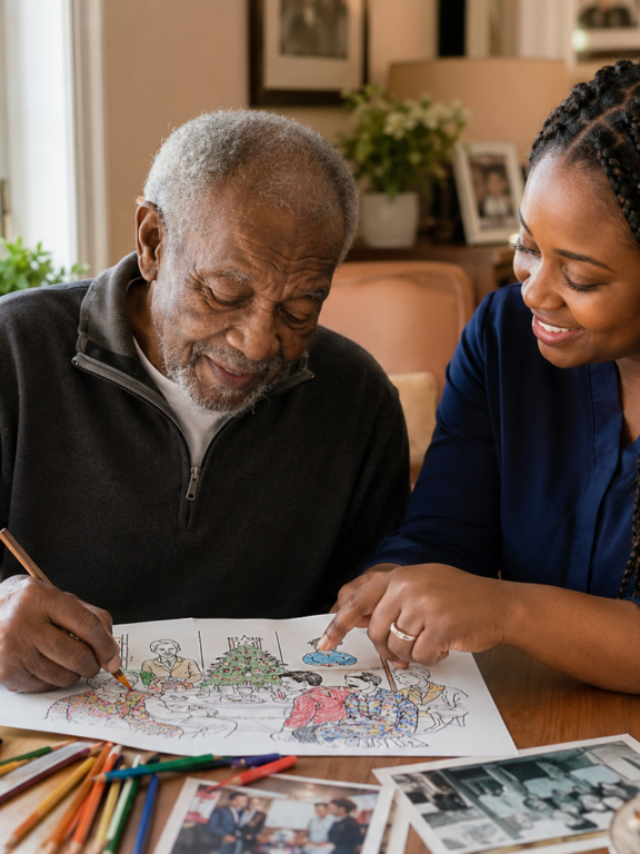 Memory Care Coloring Resources for Facilities and Families